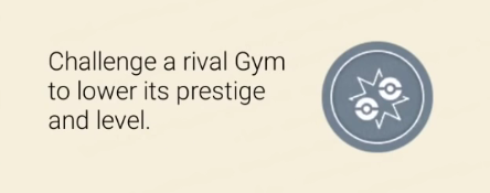 how to challenge prestige of a gym in pokemon go