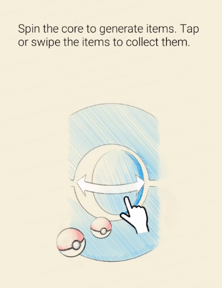 how to generatate and collect items in pokemon go