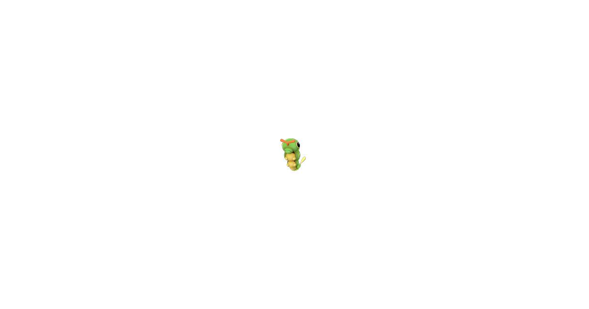 pokémon go caterpie evolution locations nests moveset 5 pie chart